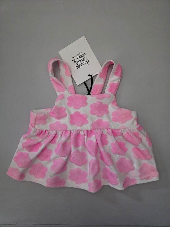 deux par deux Other - NWT Deux par Deux Girl Terry Tank Top Pink and White Size 3 98cm